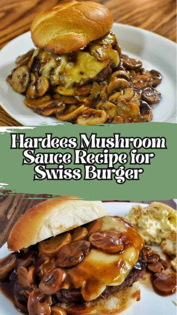Homemade Hardees Mushroom Sauce Recipe for Swiss