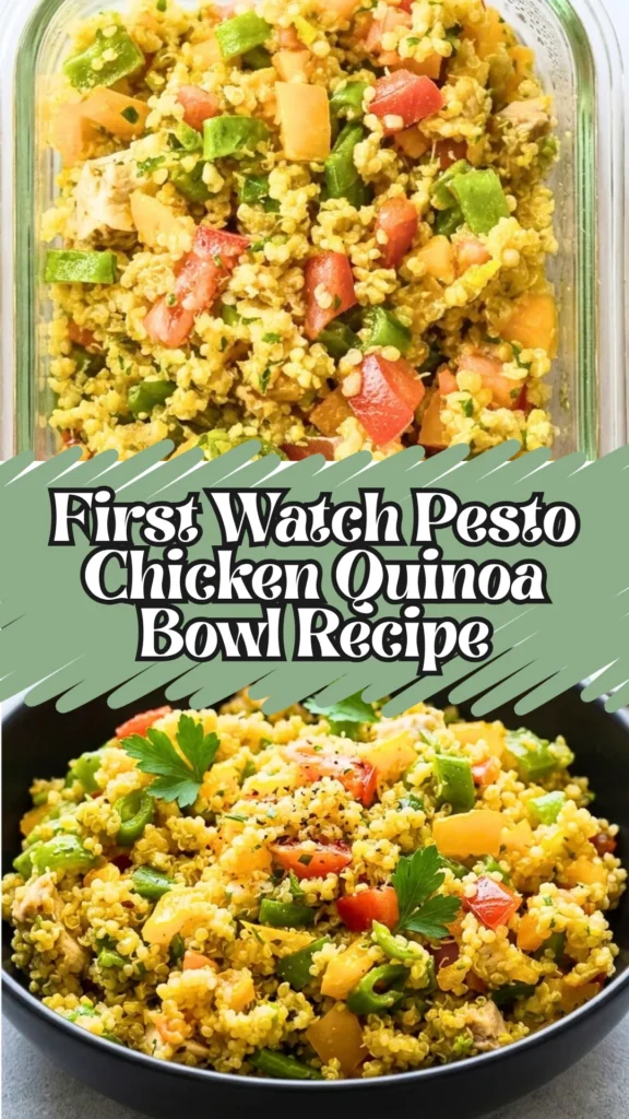 How to make First Watch Pesto Chicken Quinoa Bowl