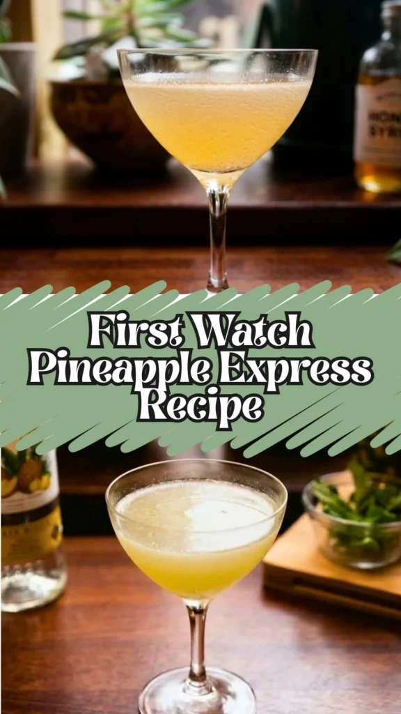 How to make First Watch Pineapple Express