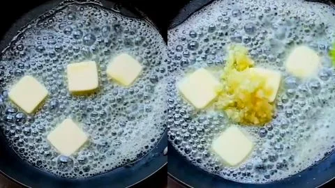 Melt the Butter and Sauté the Garlic