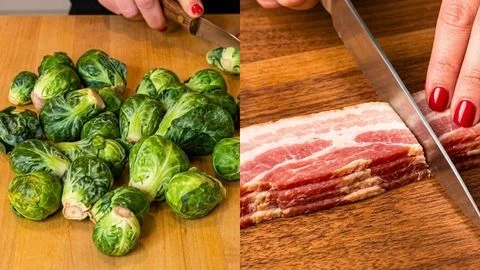 Prep the Brussels Sprouts and Beef