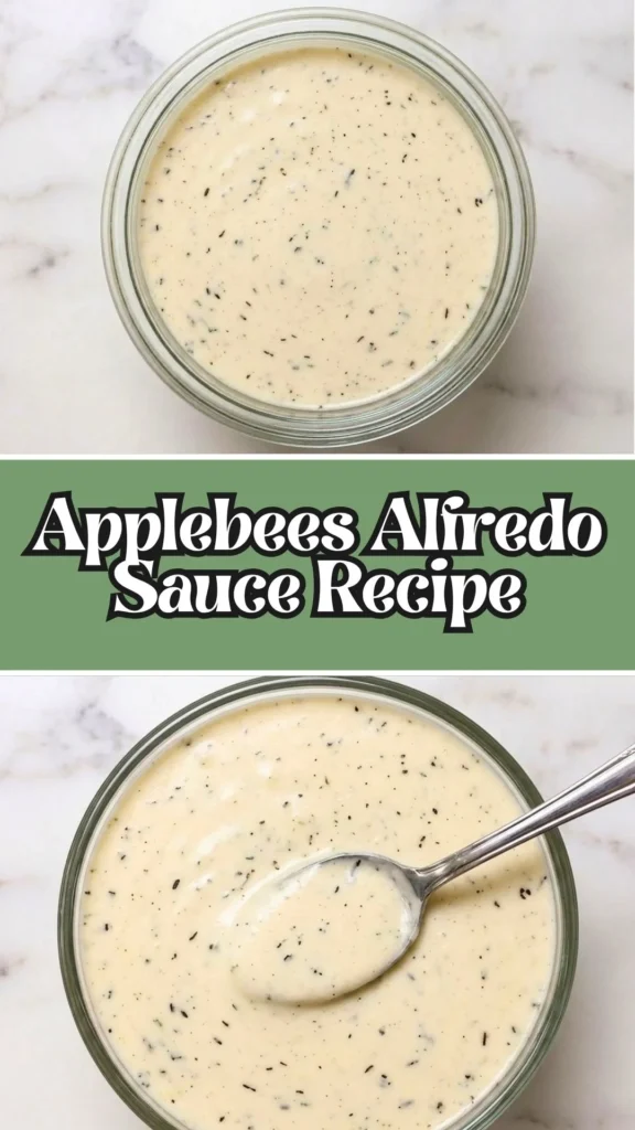 Recipe for Applebees Alfredo Sauce