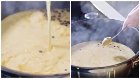 Stir in cream and mustard