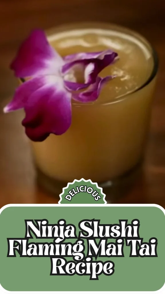 Enjoy this Ninja Slushi Flaming Mai Tai