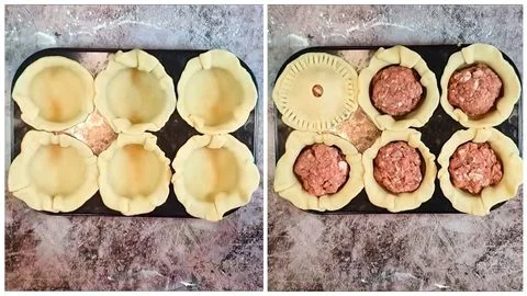 Glaze the pies