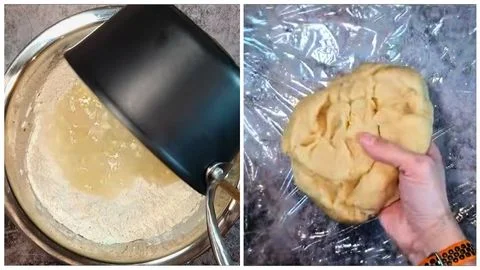 Knead while warm